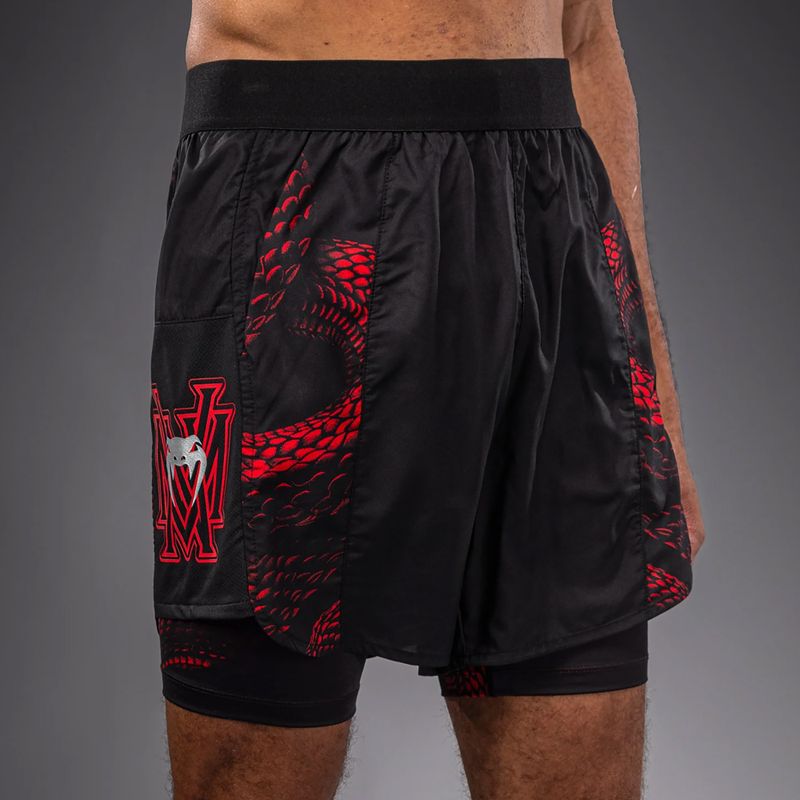 Pantaloncini da allenamento da uomo Venum Matupa Training black/red/silver 6