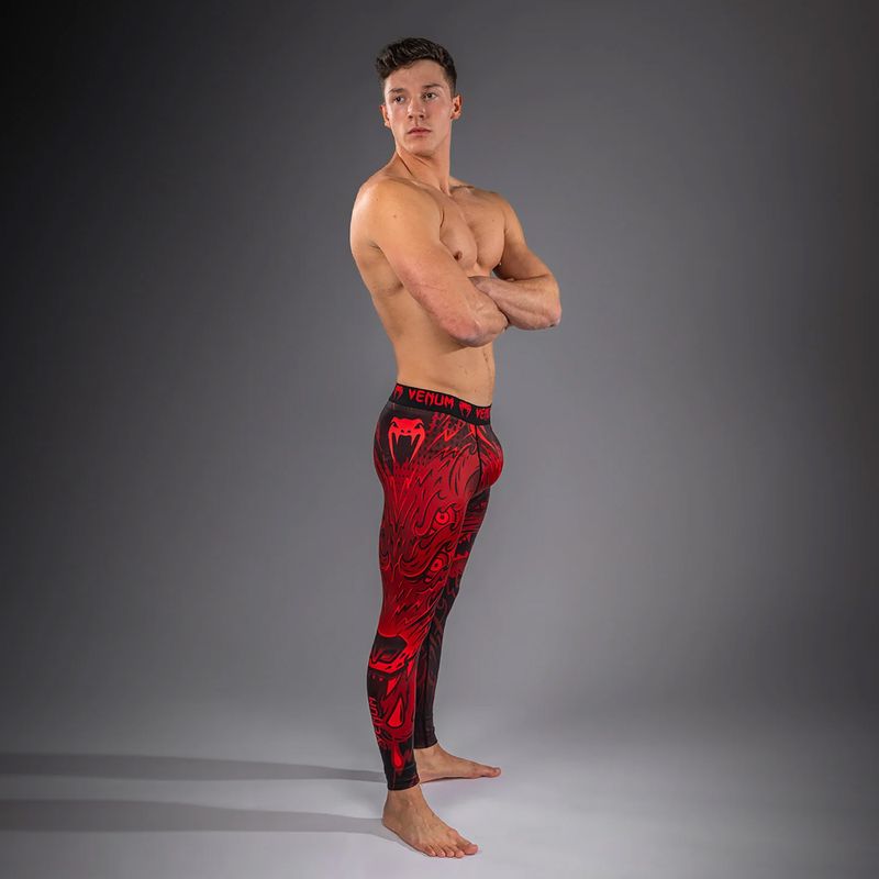 Leggings da allenamento da uomo Venum Wolf Attack Spats black/red 2