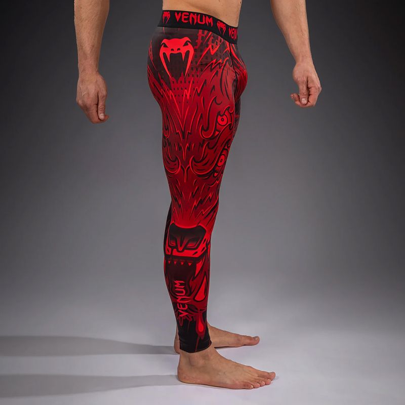 Leggings da allenamento da uomo Venum Wolf Attack Spats black/red 5