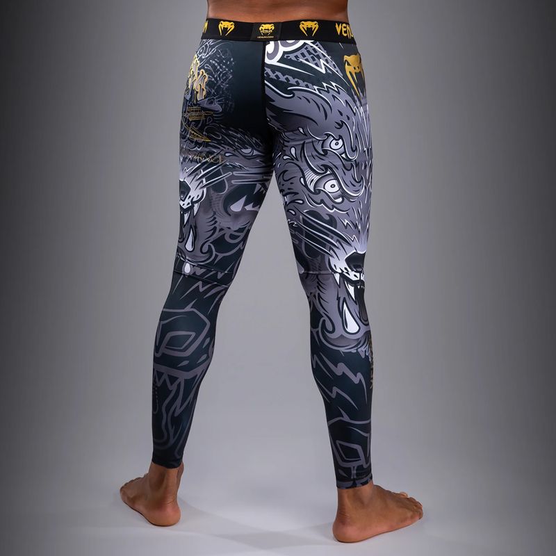 Leggings da allenamento da uomo Venum Wolf Attack Spats black/grey 2