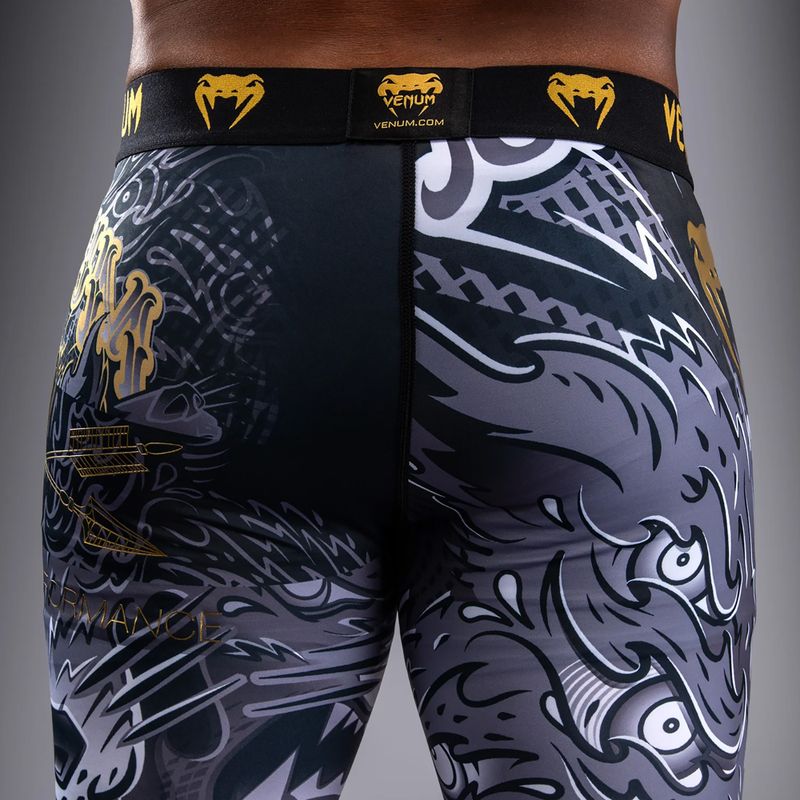 Leggings da allenamento da uomo Venum Wolf Attack Spats black/grey 6