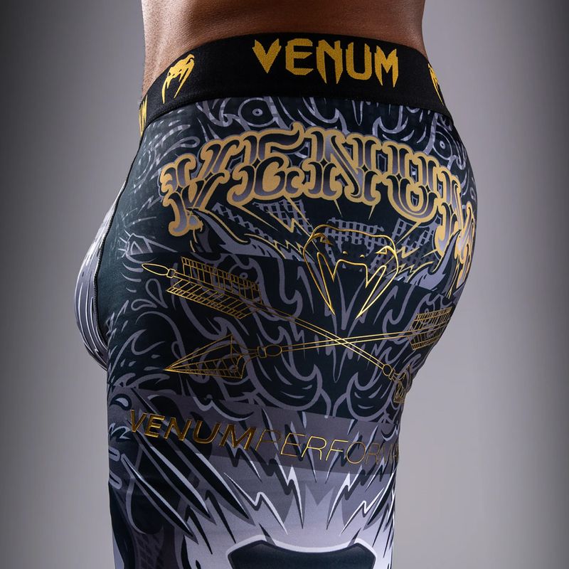 Leggings da allenamento da uomo Venum Wolf Attack Spats black/grey 8
