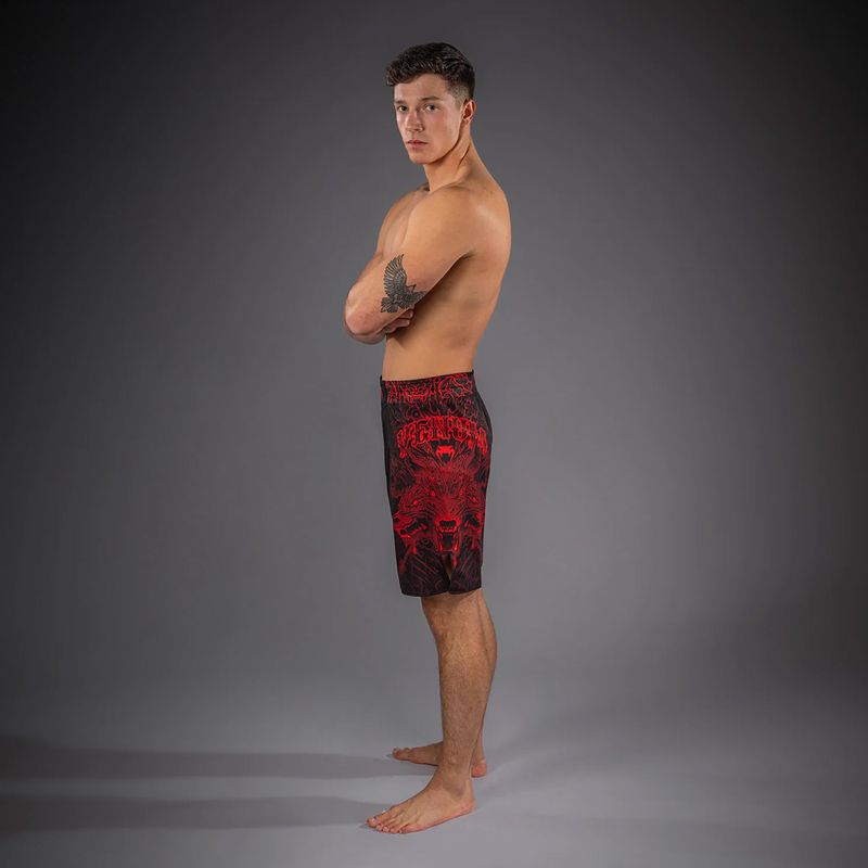 Pantaloncini da allenamento uomo Venum Wolf Atak Fightshorts black/red 2