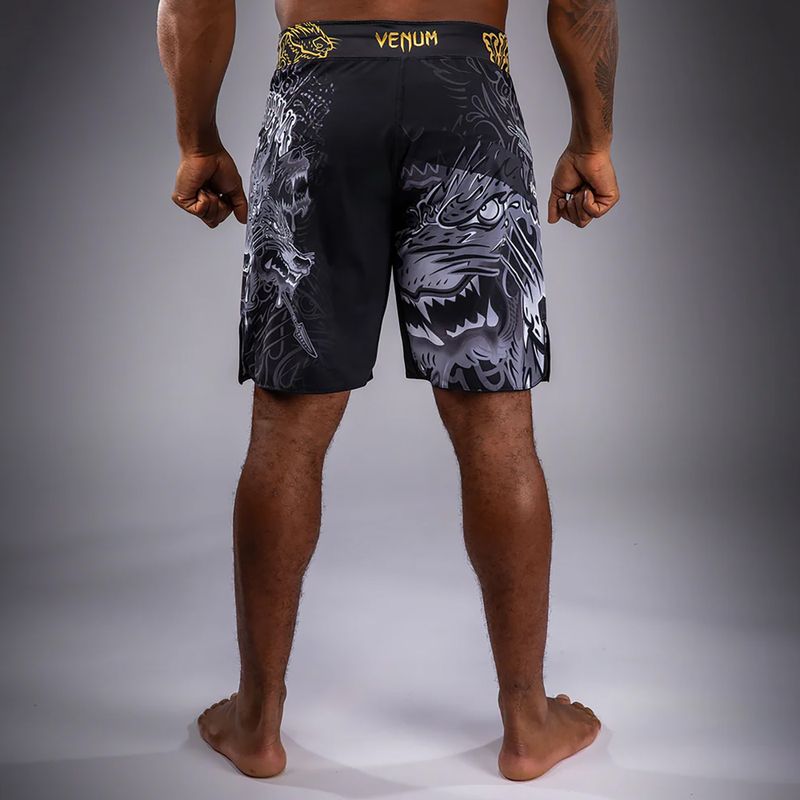Pantaloncini da allenamento uomo Venum Wolf Atak Fightshorts black/grey 3