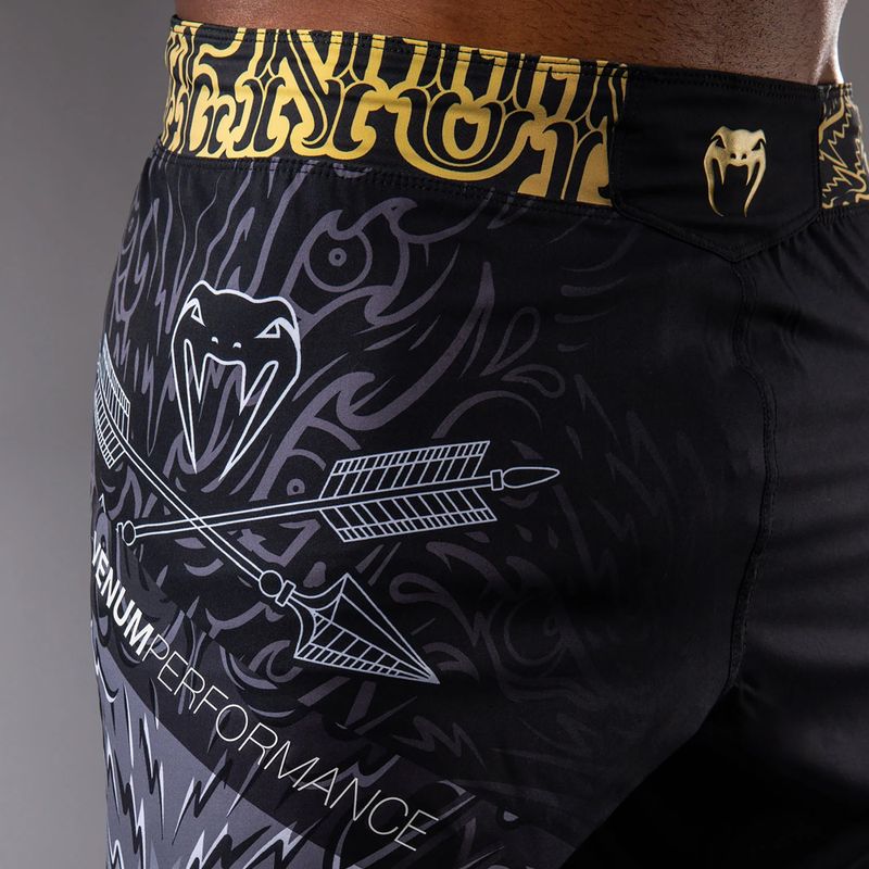 Pantaloncini da allenamento uomo Venum Wolf Atak Fightshorts black/grey 6