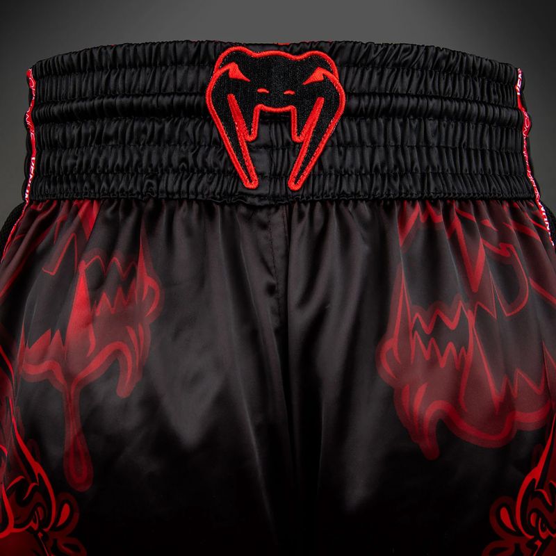 Pantaloncini da allenamento uomo Venum Wolf Attack Muay Thai Shorts black/red 7