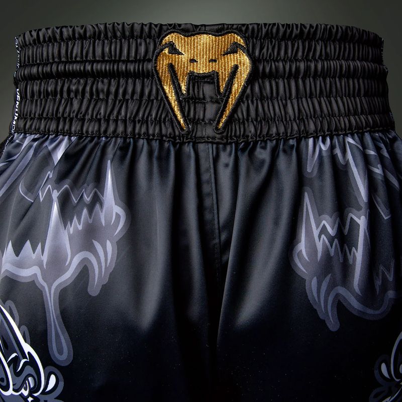 Pantaloncini da allenamento uomo Venum Wolf Attack Muay Thai Shorts black/grey 6