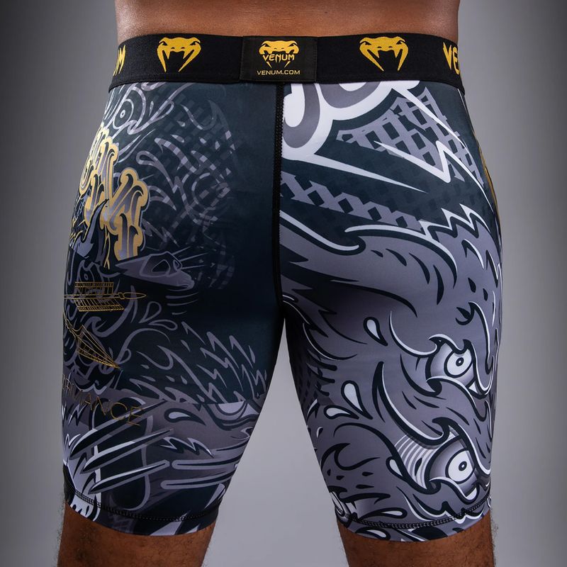 Pantaloncini da allenamento uomo Venum Wolf Attack Vale Tudo Shorts black/grey 6