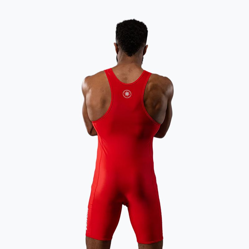 Tuta da uomo Venum Challenger Wrestling Singlet red 2