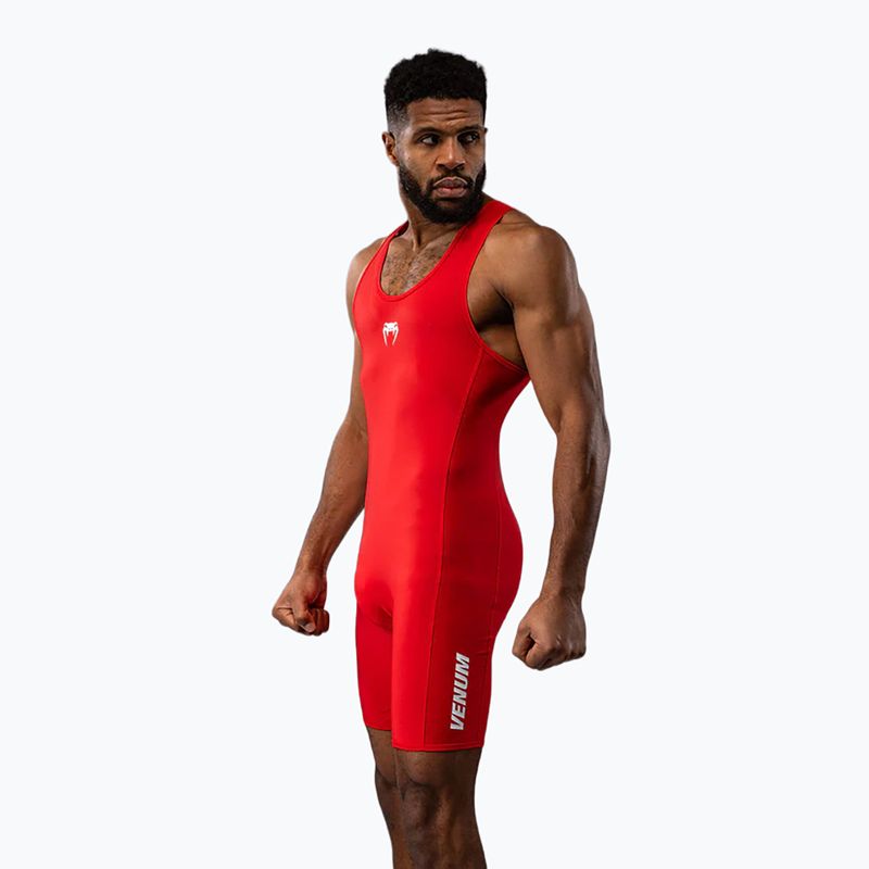 Tuta da uomo Venum Challenger Wrestling Singlet red 3