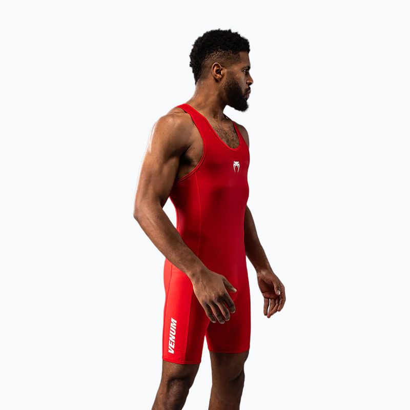 Tuta da uomo Venum Challenger Wrestling Singlet red 4