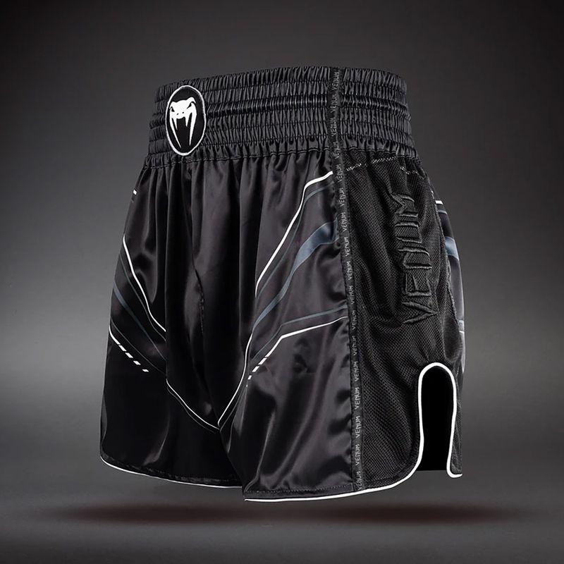 Pantaloncini da allenamento uomo Venum Streamline Muay Thai black/white 3