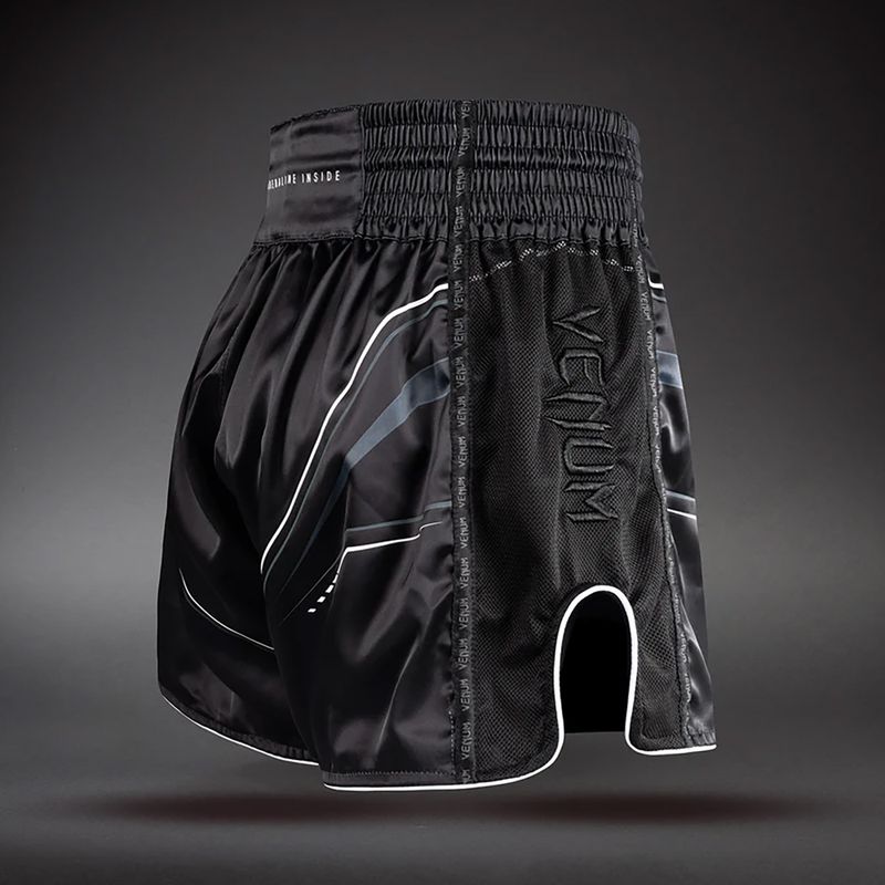 Pantaloncini da allenamento uomo Venum Streamline Muay Thai black/white 4