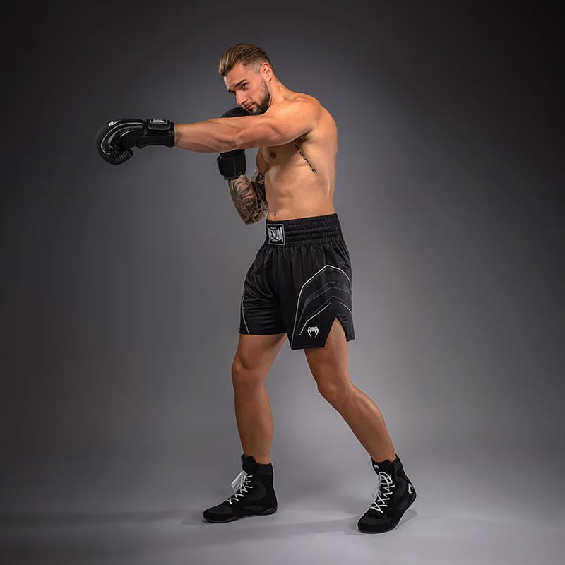 Pantaloncini da boxe da uomo Venum Streamline Boxing black/white 4