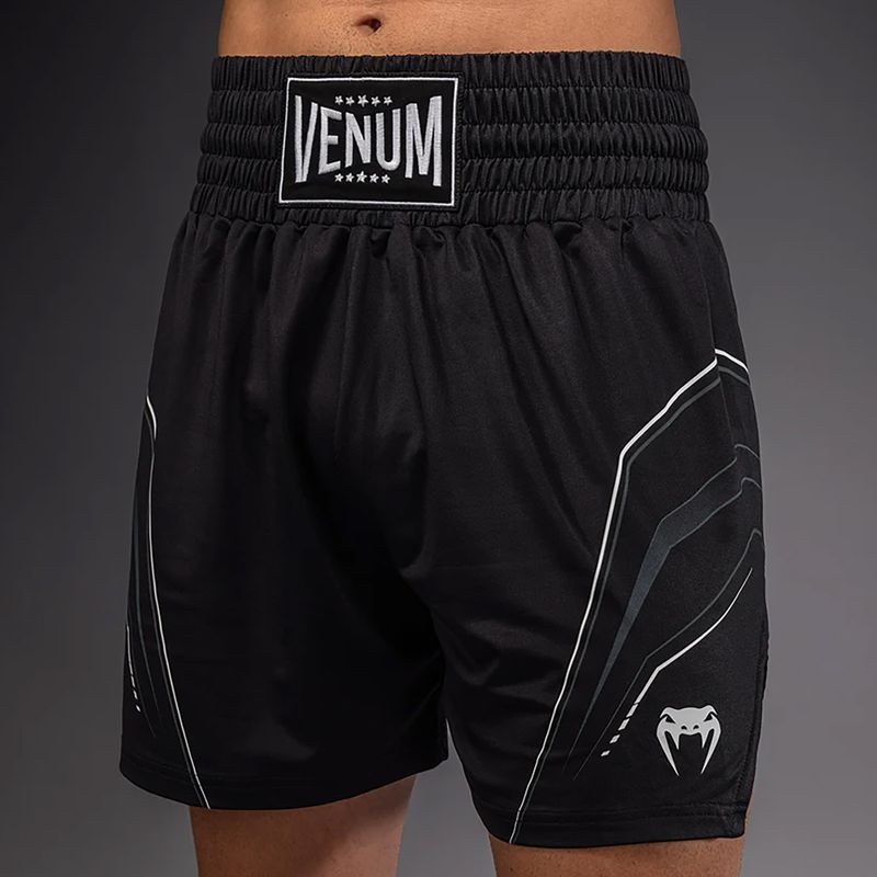 Pantaloncini da boxe da uomo Venum Streamline Boxing black/white 6