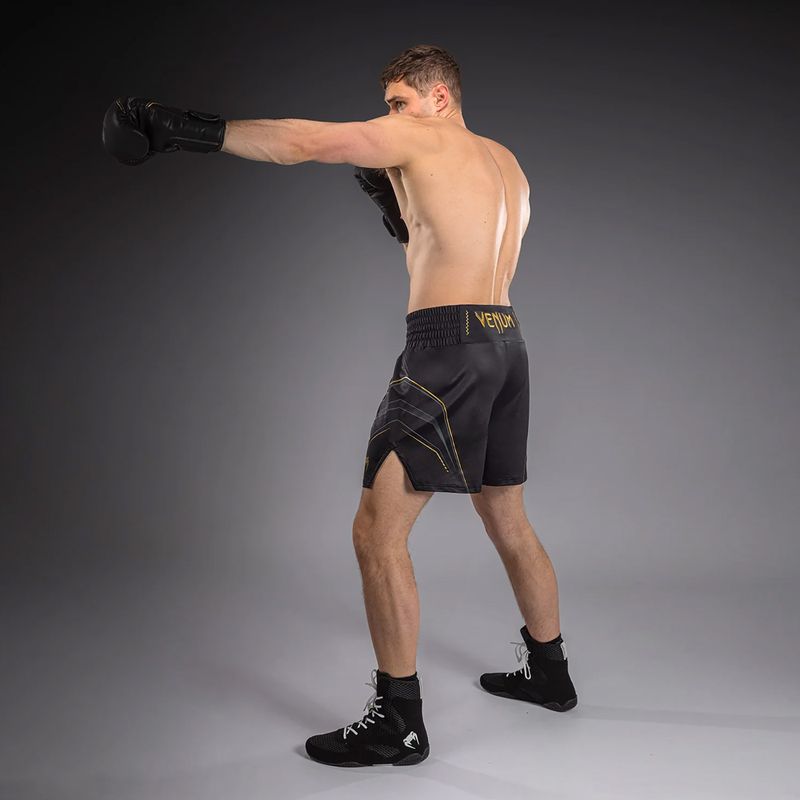 Pantaloncini da boxe da uomo Venum Streamline Boxing black/gold 4