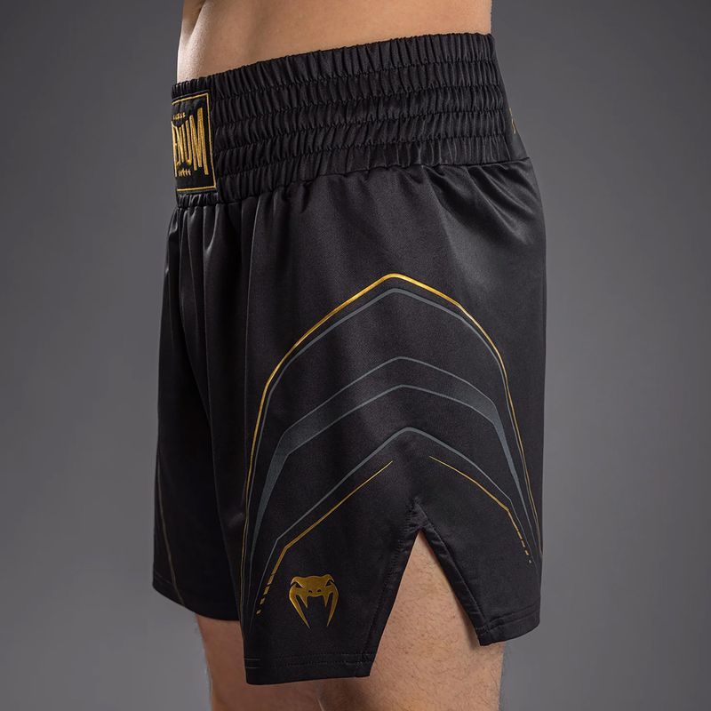 Pantaloncini da boxe da uomo Venum Streamline Boxing black/gold 5