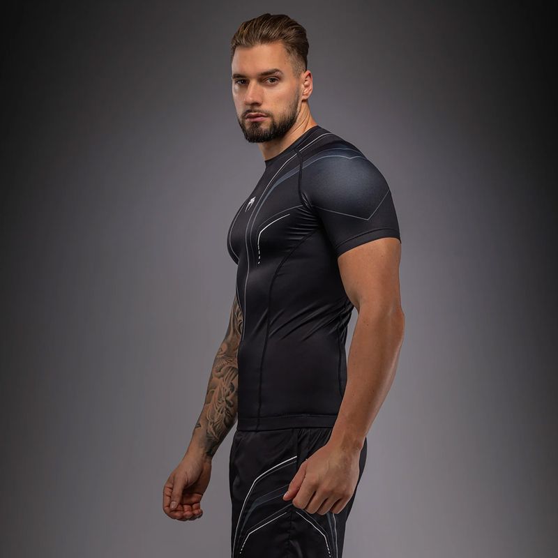 Rashguard da uomo Venum Streamline nero/bianco 5