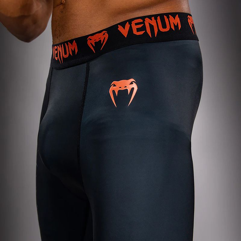 Leggings da allenamento uomo Venum Thunder Dragon Spats Black/Grey/Copper 6