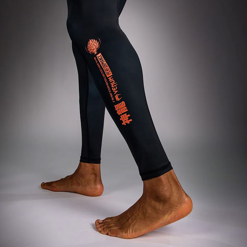Leggings da allenamento uomo Venum Thunder Dragon Spats Black/Grey/Copper 7