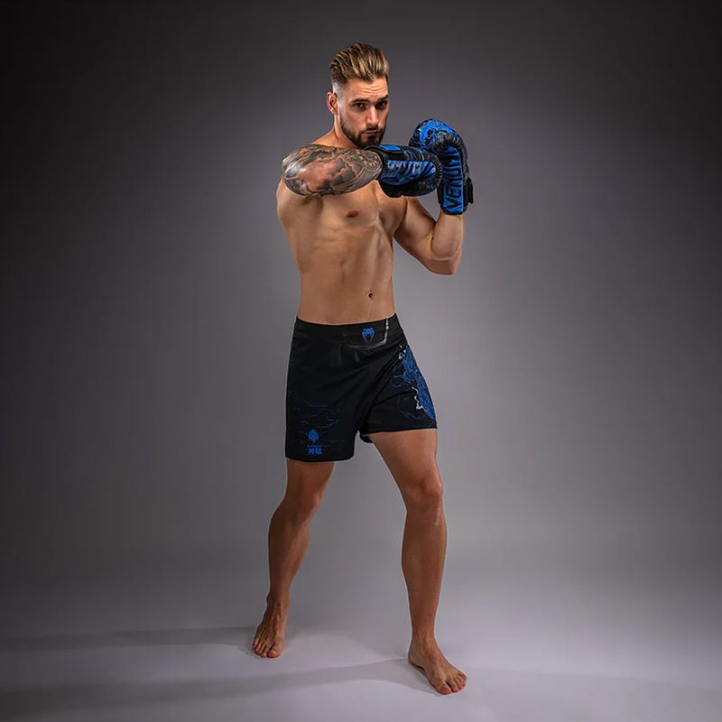 Pantaloncini da allenamento uomo Venum Thunder Dragon Black/Royal Blue 4