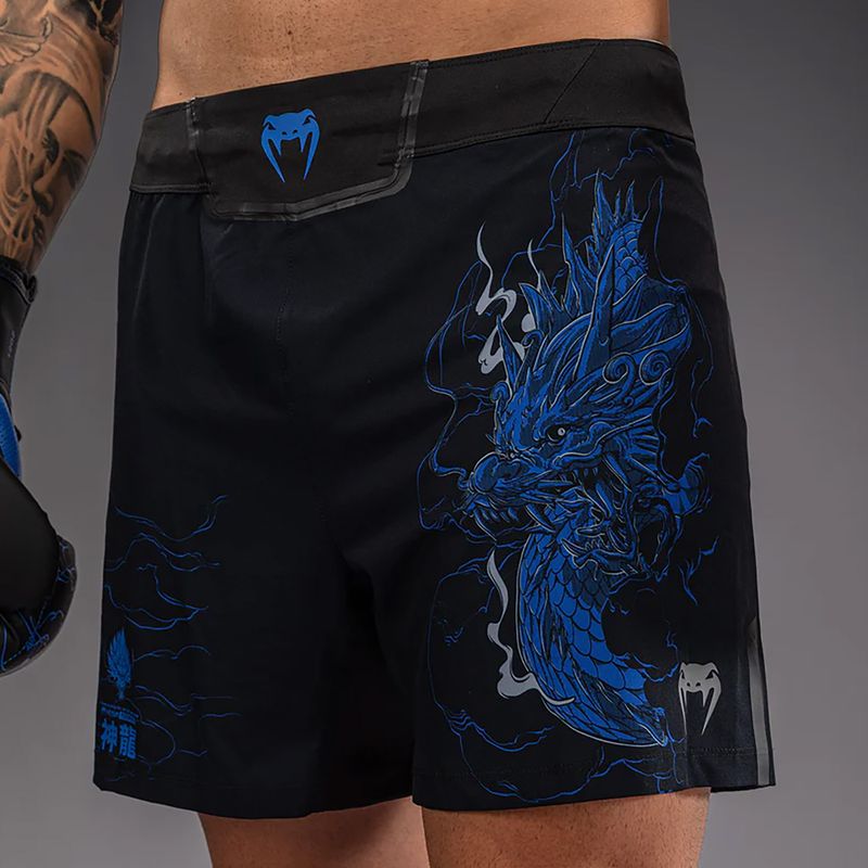 Pantaloncini da allenamento uomo Venum Thunder Dragon Black/Royal Blue 6