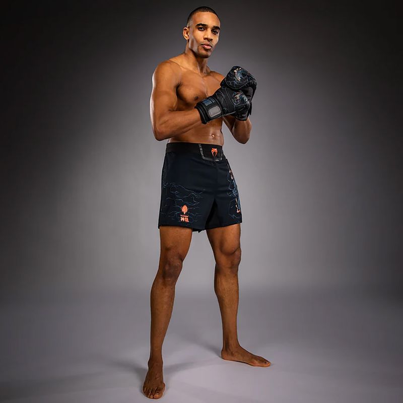Pantaloncini da allenamento uomo Venum Thunder Dragon Black/Grey/Copper 2