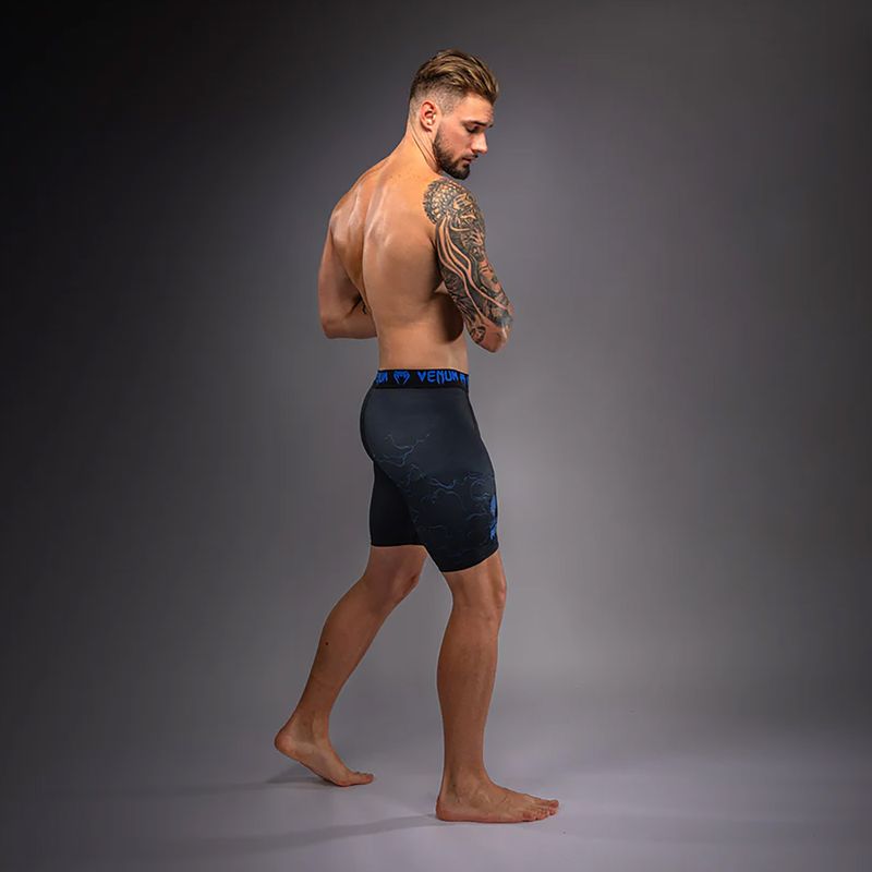 Pantaloncini da allenamento uomo Venum Thunder Dragon Vale Tudo Black/Royal Blue 4