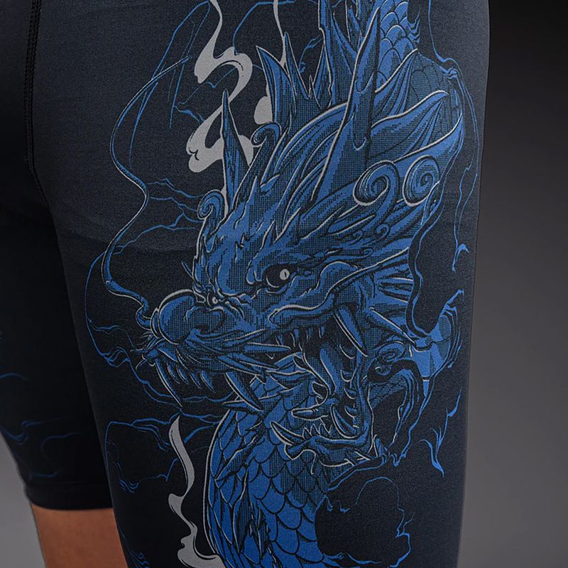 Pantaloncini da allenamento uomo Venum Thunder Dragon Vale Tudo Black/Royal Blue 6