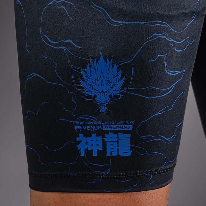 Pantaloncini da allenamento uomo Venum Thunder Dragon Vale Tudo Black/Royal Blue 7