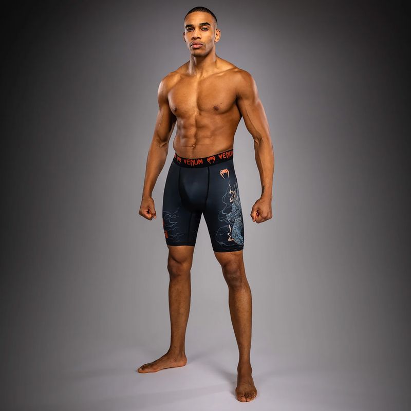 Pantaloncini da allenamento uomo Venum Thunder Dragon Vale Tudo Black/Grey/Copper 2