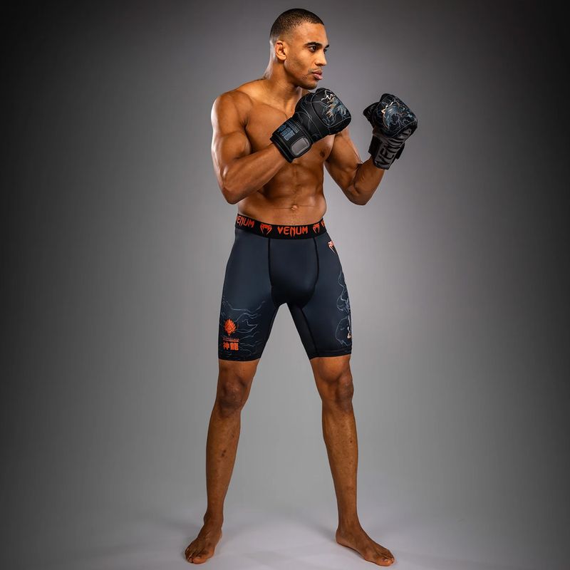 Pantaloncini da allenamento uomo Venum Thunder Dragon Vale Tudo Black/Grey/Copper 4