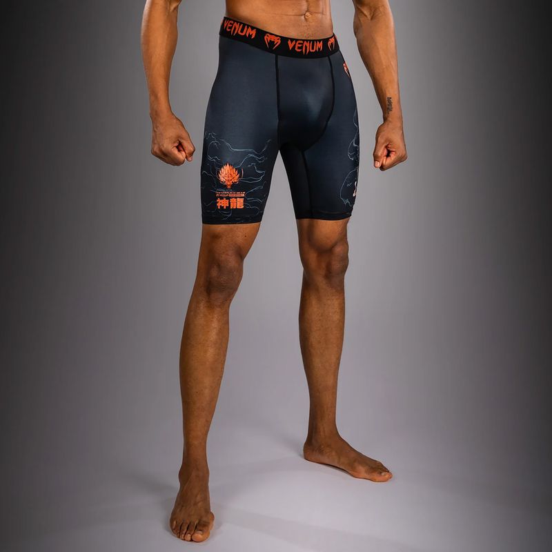 Pantaloncini da allenamento uomo Venum Thunder Dragon Vale Tudo Black/Grey/Copper 5