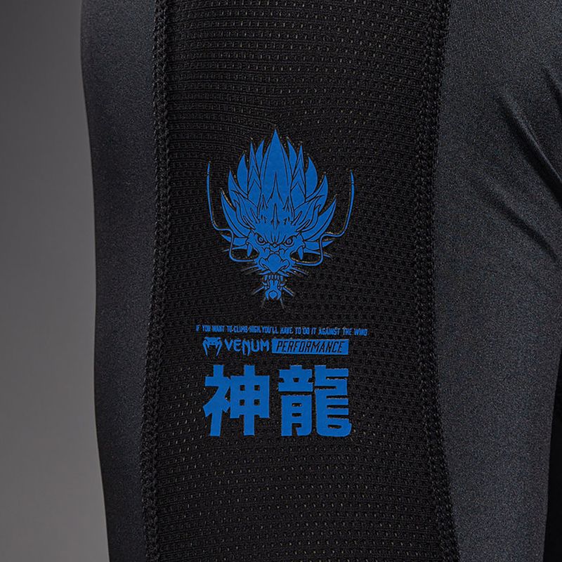 Rashguard longsleeve Venum Thunder Dragon black/royal blue 6