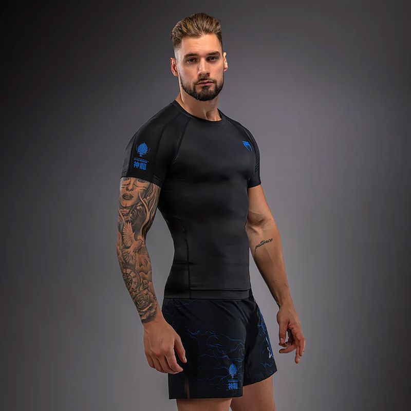 Rashguard Venum Thunder Dragon black/royal blue 3