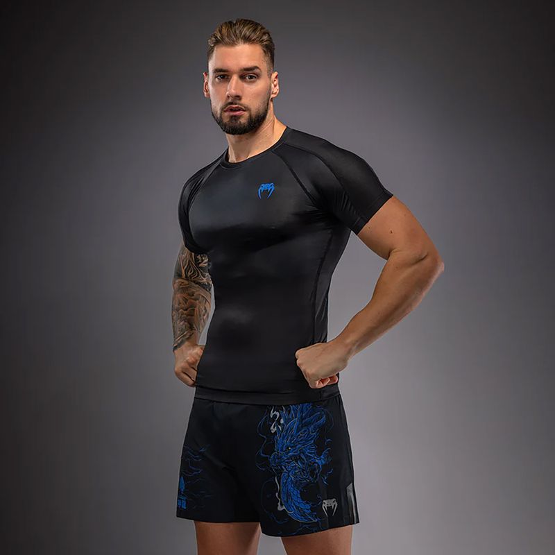 Rashguard da uomo Venum Thunder Dragon black/royal blue 4