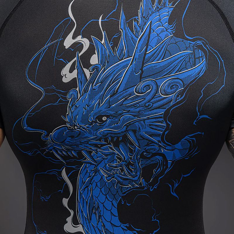 Rashguard da uomo Venum Thunder Dragon black/royal blue 5