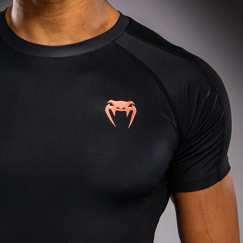 Rashguard da uomo Venum Thunder Dragon nero/grigio/rame 6