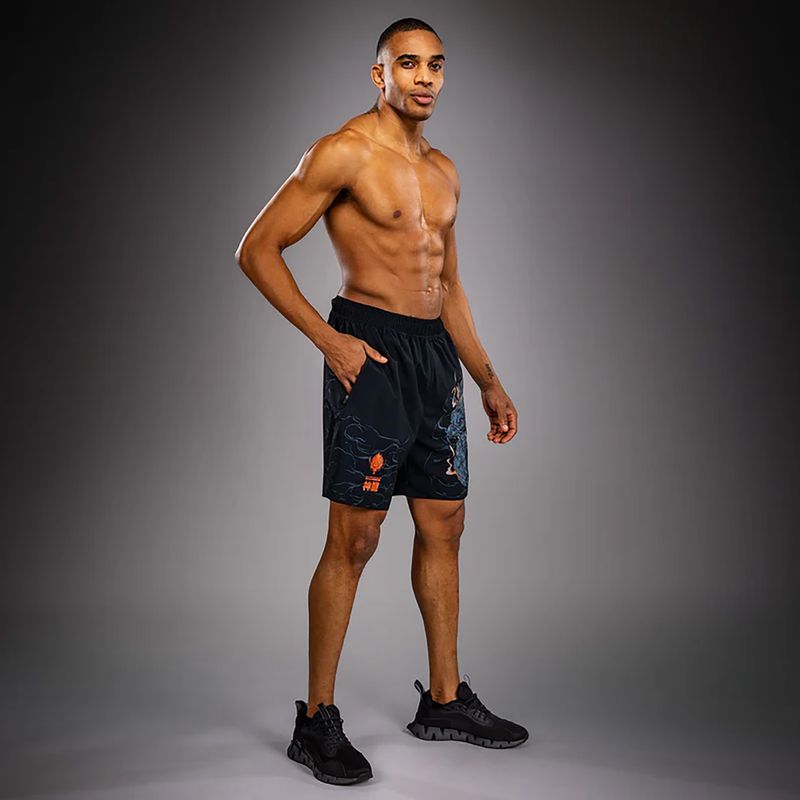 Pantaloncini da allenamento uomo Venum Thunder Dragon Training Black/Grey/Copper 2