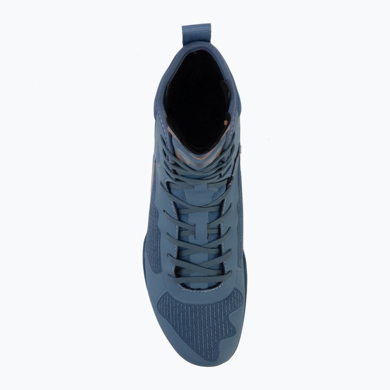Scarpe da boxe Venum Elite Neo Boxing steel blue/orange 5