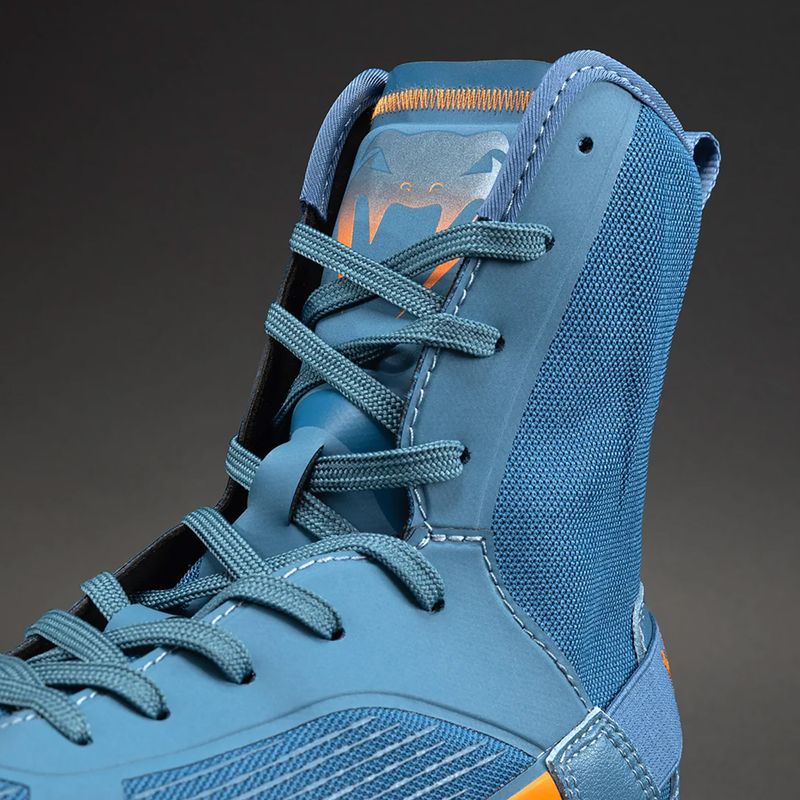 Scarpe da boxe Venum Elite Neo Boxing steel blue/orange 4