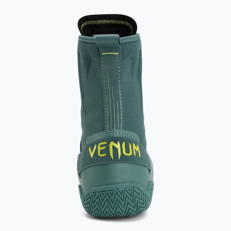 Scarpe da boxe Venum Elite Neo Boxing green/neon yellow 6