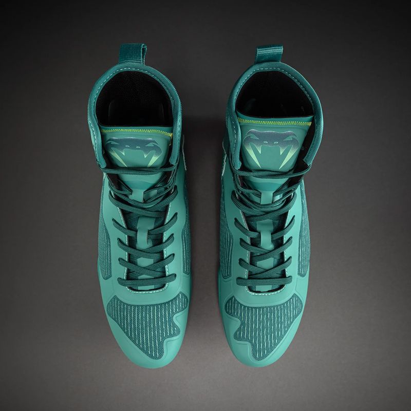 Scarpe da boxe Venum Elite Neo Boxing green/neon yellow 2