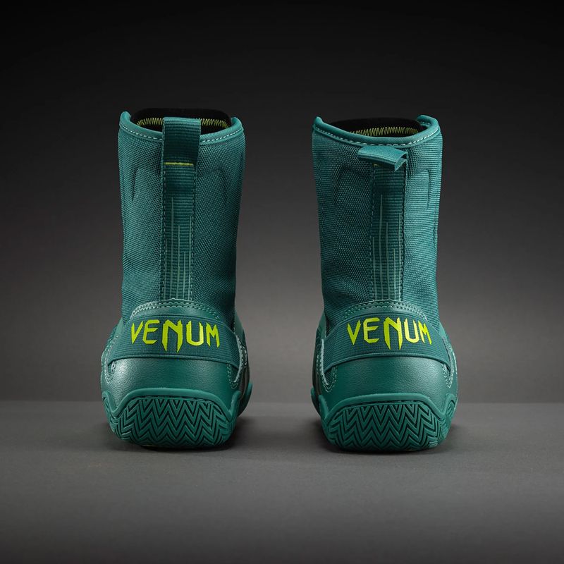 Scarpe da boxe Venum Elite Neo Boxing green/neon yellow 3