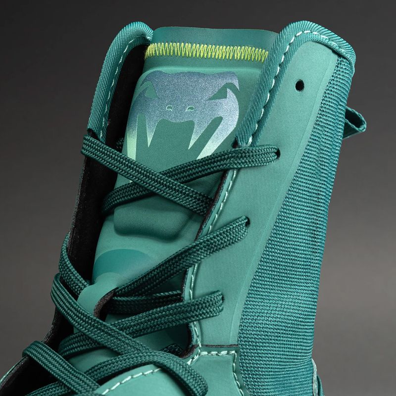 Scarpe da boxe Venum Elite Neo Boxing green/neon yellow 4