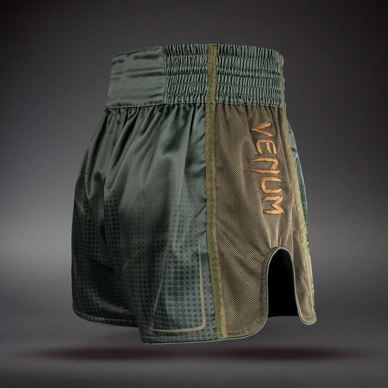 Pantaloncini da allenamento Venum Stealth Muay Thai Khaki/Dark Green 4