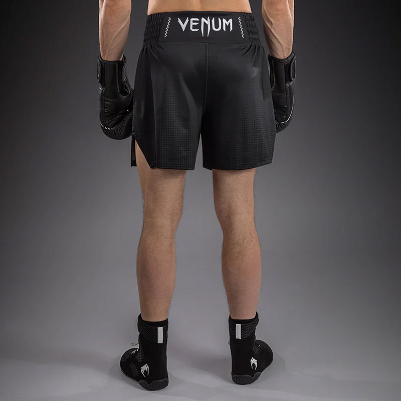Pantaloncini da boxe da uomo Venum Stealth Boxing black/white 3