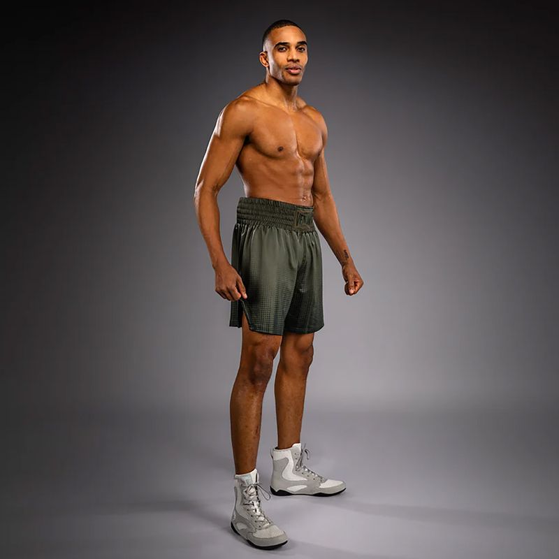 Pantaloncini da boxe da uomo Venum Stealth Boxing Khaki/Dark Green 2