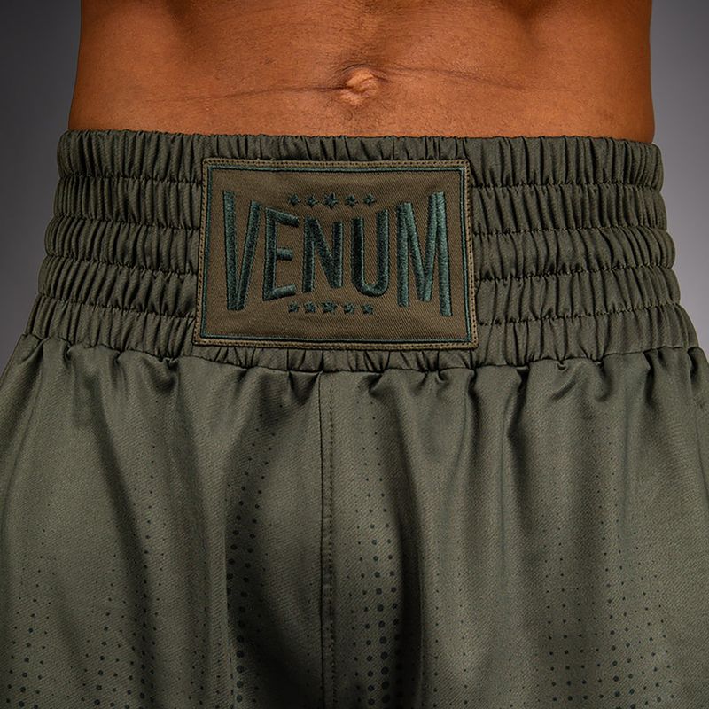 Pantaloncini da boxe da uomo Venum Stealth Boxing Khaki/Dark Green 5