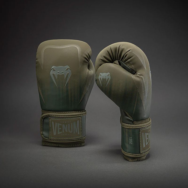Guantoni da boxe Venum Stealth Boxing khaki/dark green 2